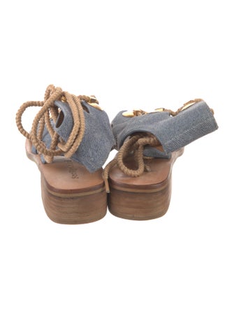 See by Chloé Denim Gladiator Sandals