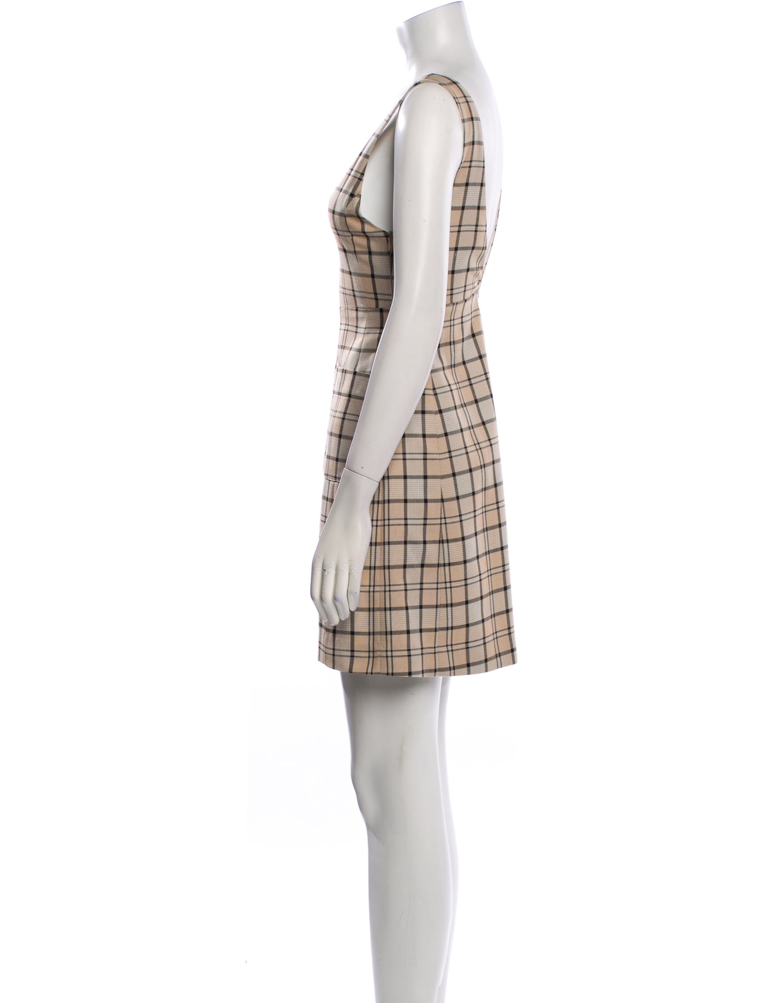 See by Chloé Plaid Print Mini Dress