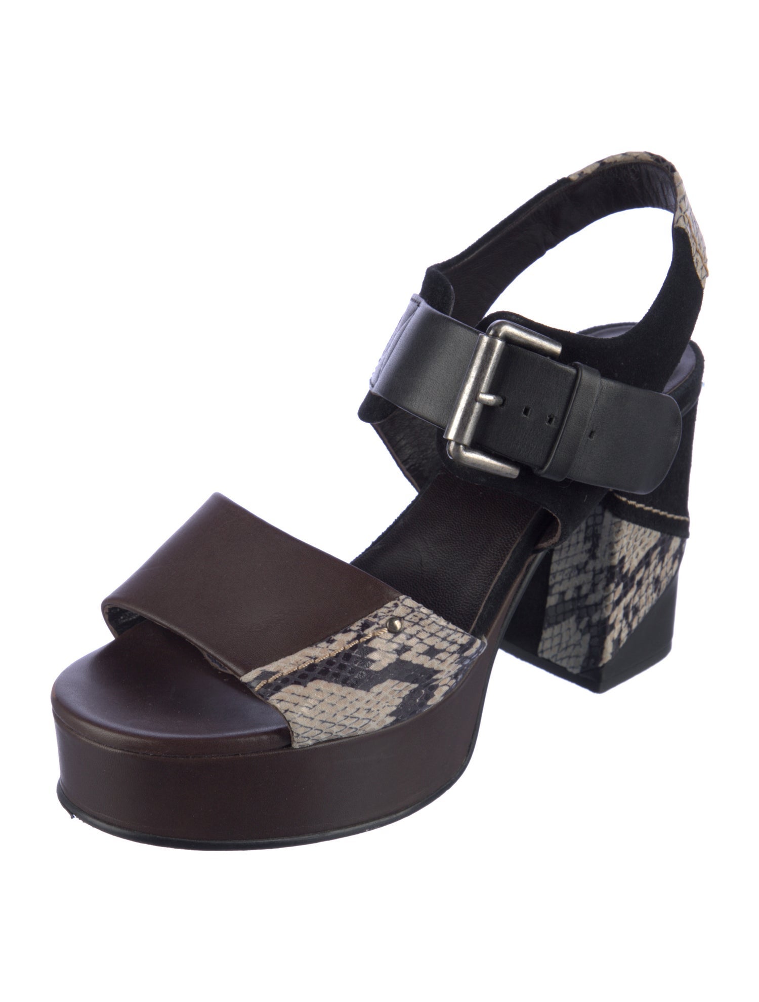 See by Chloé Leather Slingback Sandals