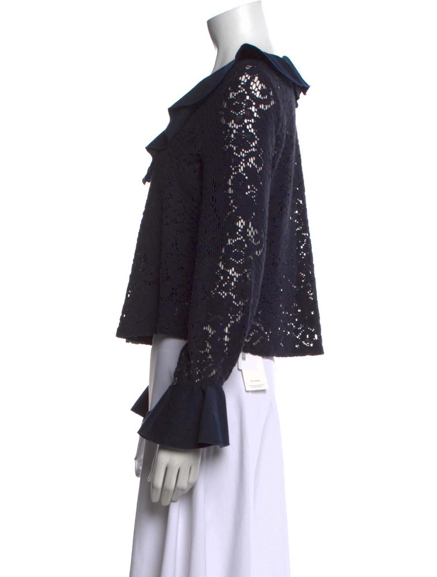 See by Chloé Scoop Neck Long Sleeve Crop Top