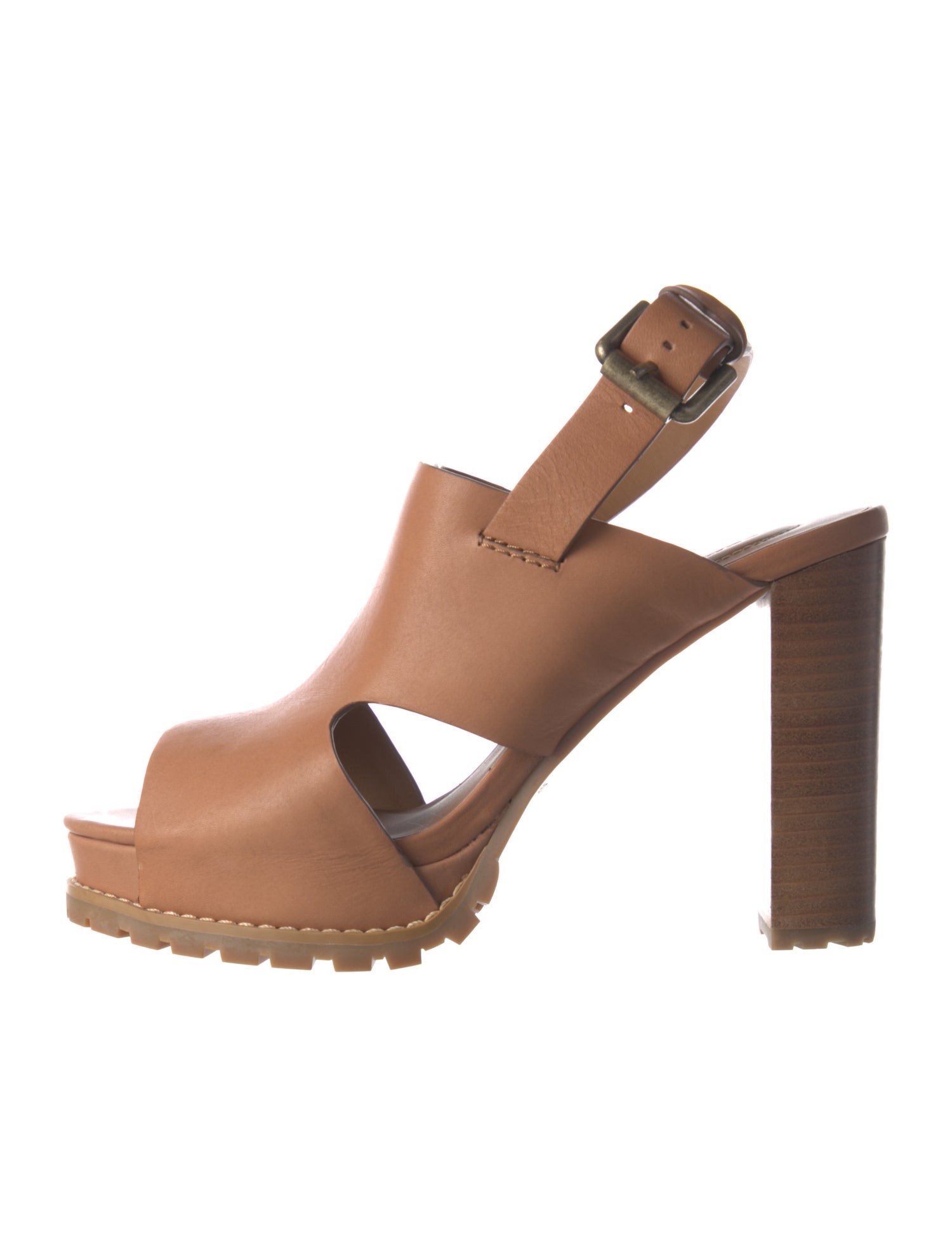 See by Chloé Leather Slingback Sandals