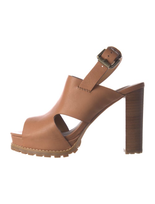 See by Chloé Leather Slingback Sandals