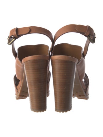 See by Chloé Leather Slingback Sandals