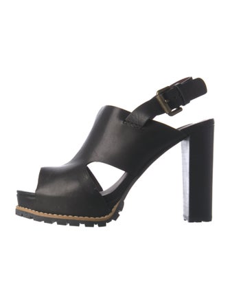 See by Chloé Leather Slingback Sandals