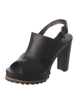See by Chloé Leather Slingback Sandals