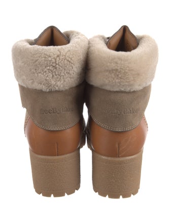 See by Chloé Suede Combat Boots