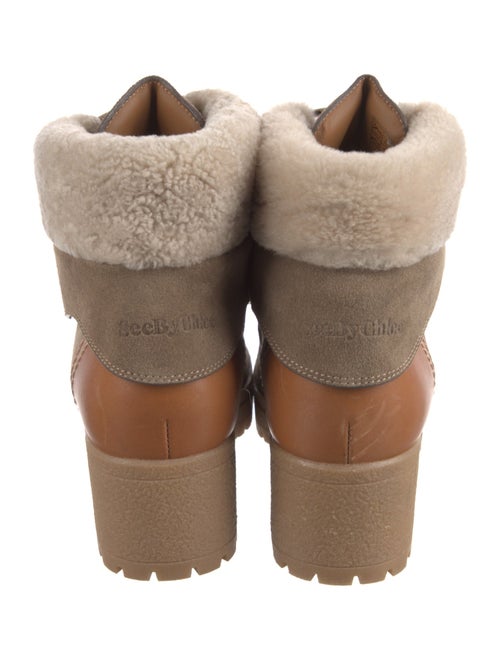 See by Chloé Suede Combat Boots