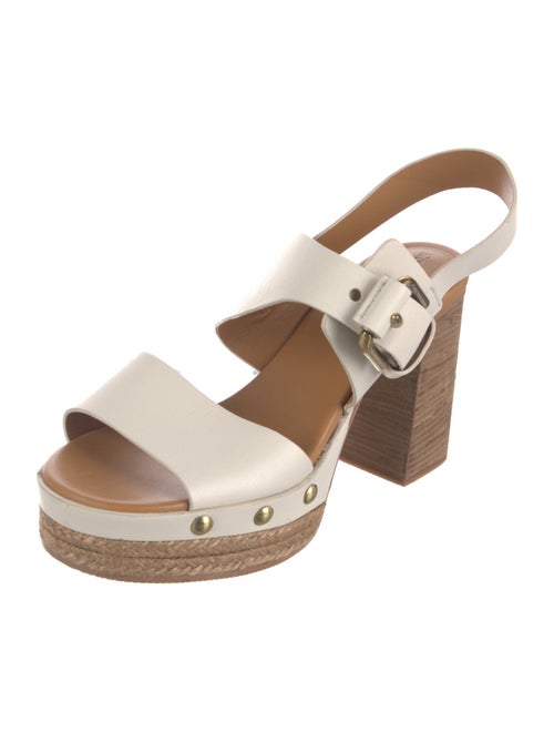 See by Chloé Leather Studded Accents Slingback Sandals