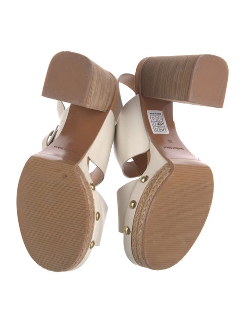 See by Chloé Leather Studded Accents Slingback Sandals