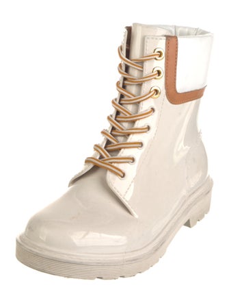 See by Chloé Rubber Colorblock Pattern Rain Boots