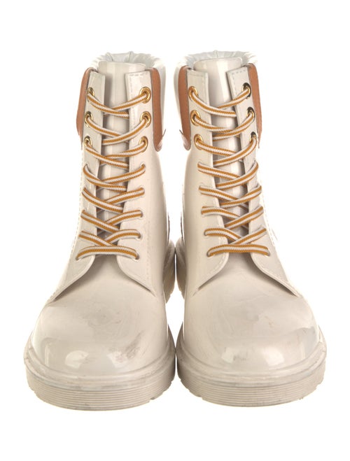 See by Chloé Rubber Colorblock Pattern Rain Boots