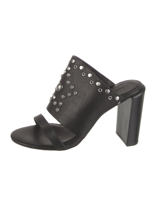 See by Chloé Leather Studded Accents Slides