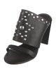 See by Chloé Leather Studded Accents Slides