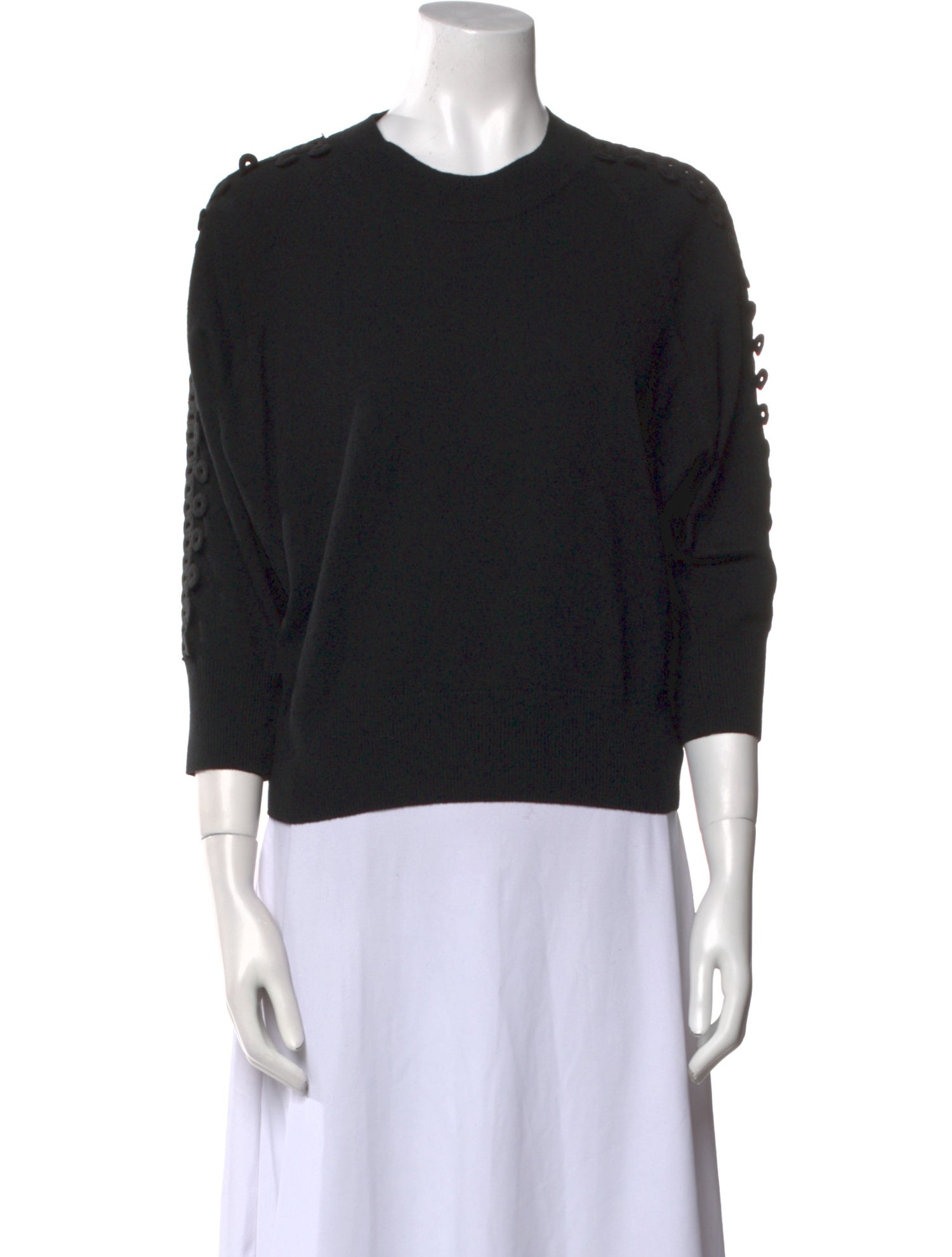 See by Chloé Crew Neck Three-Quarter Sleeve Sweatshirt