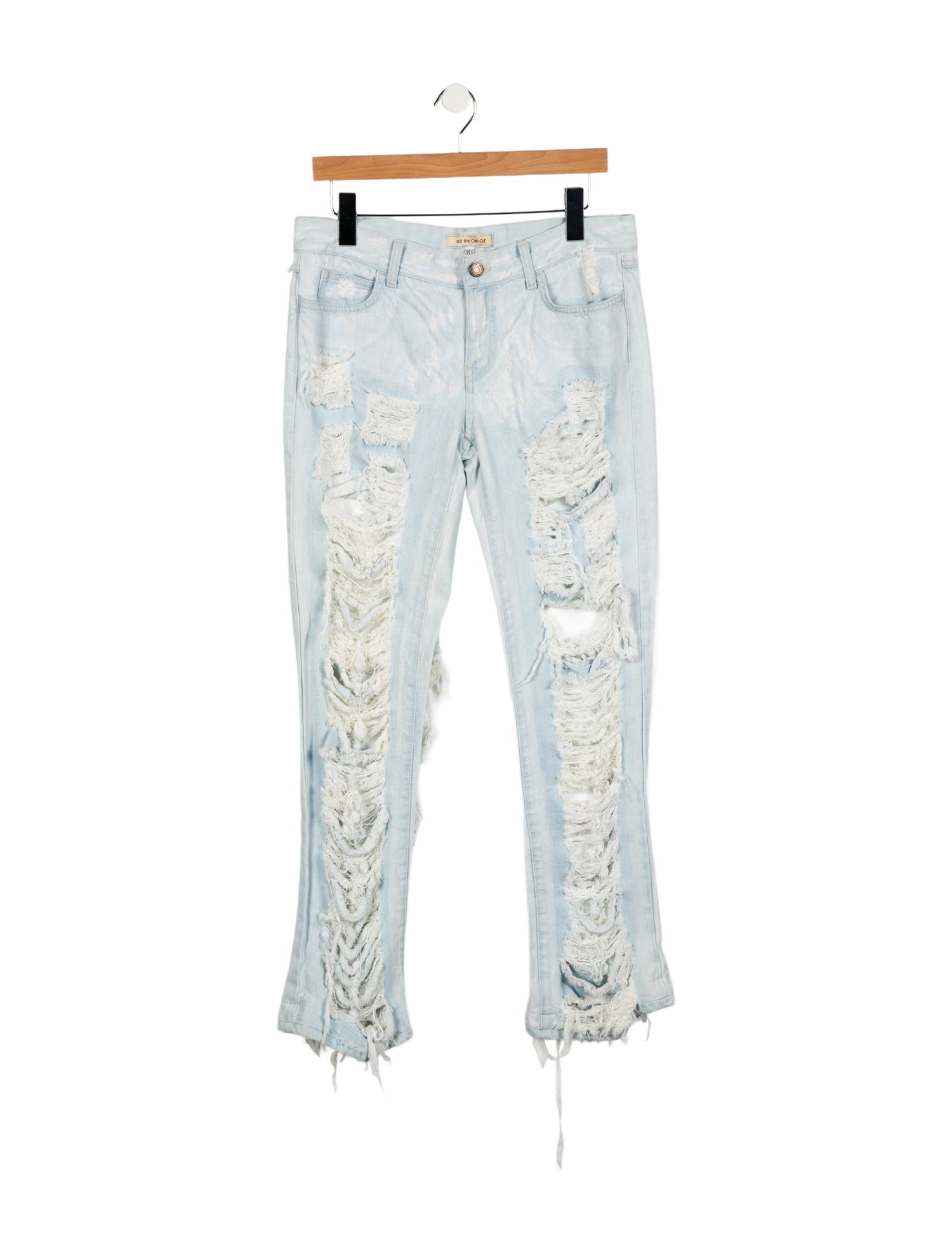 See by Chloé Mid-Rise Straight Leg Jeans