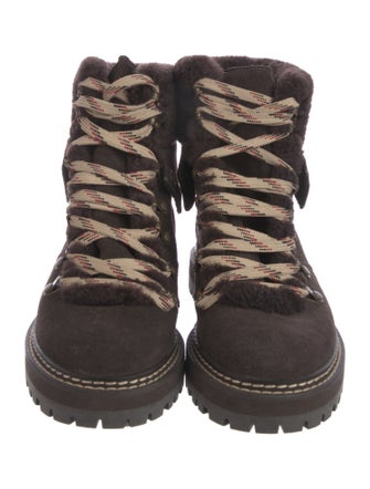 See by Chloé Suede Combat Boots