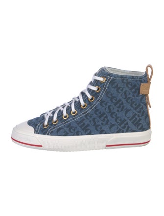 See by Chloé Denim Printed Sneakers