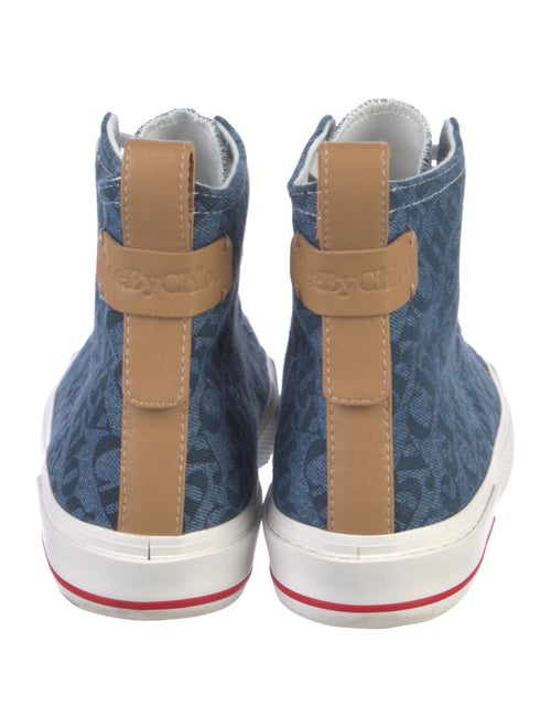 See by Chloé Denim Printed Sneakers