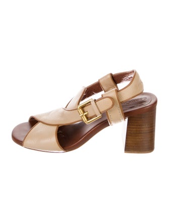 See by Chloé Leather Slingback Sandals