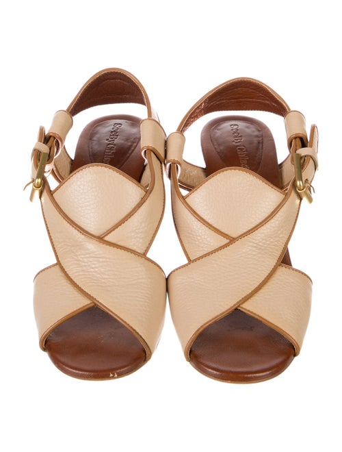 See by Chloé Leather Slingback Sandals