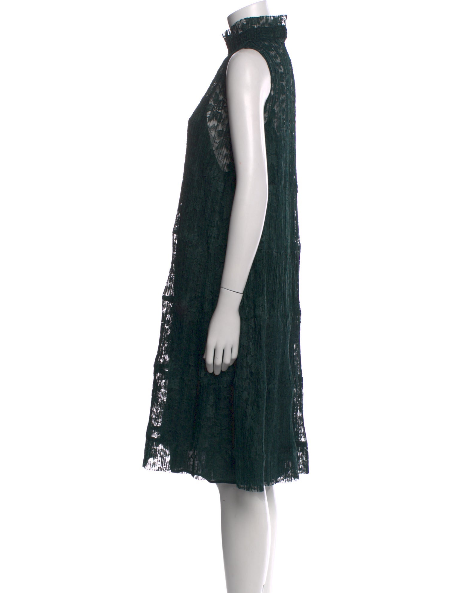 See by Chloé Lace Pattern Midi Length Dress