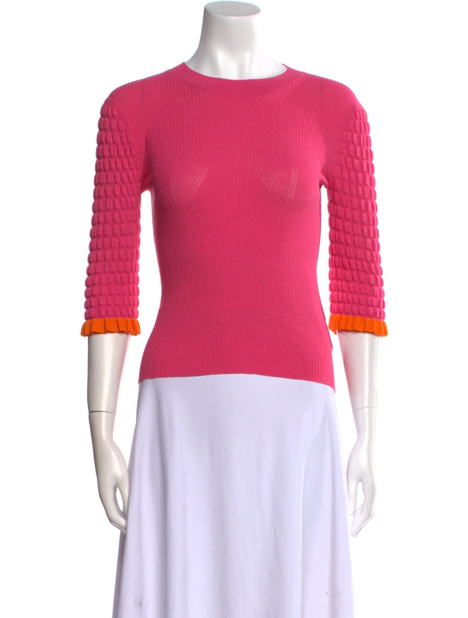 See by Chloé Crew Neck Three-Quarter Sleeve Top