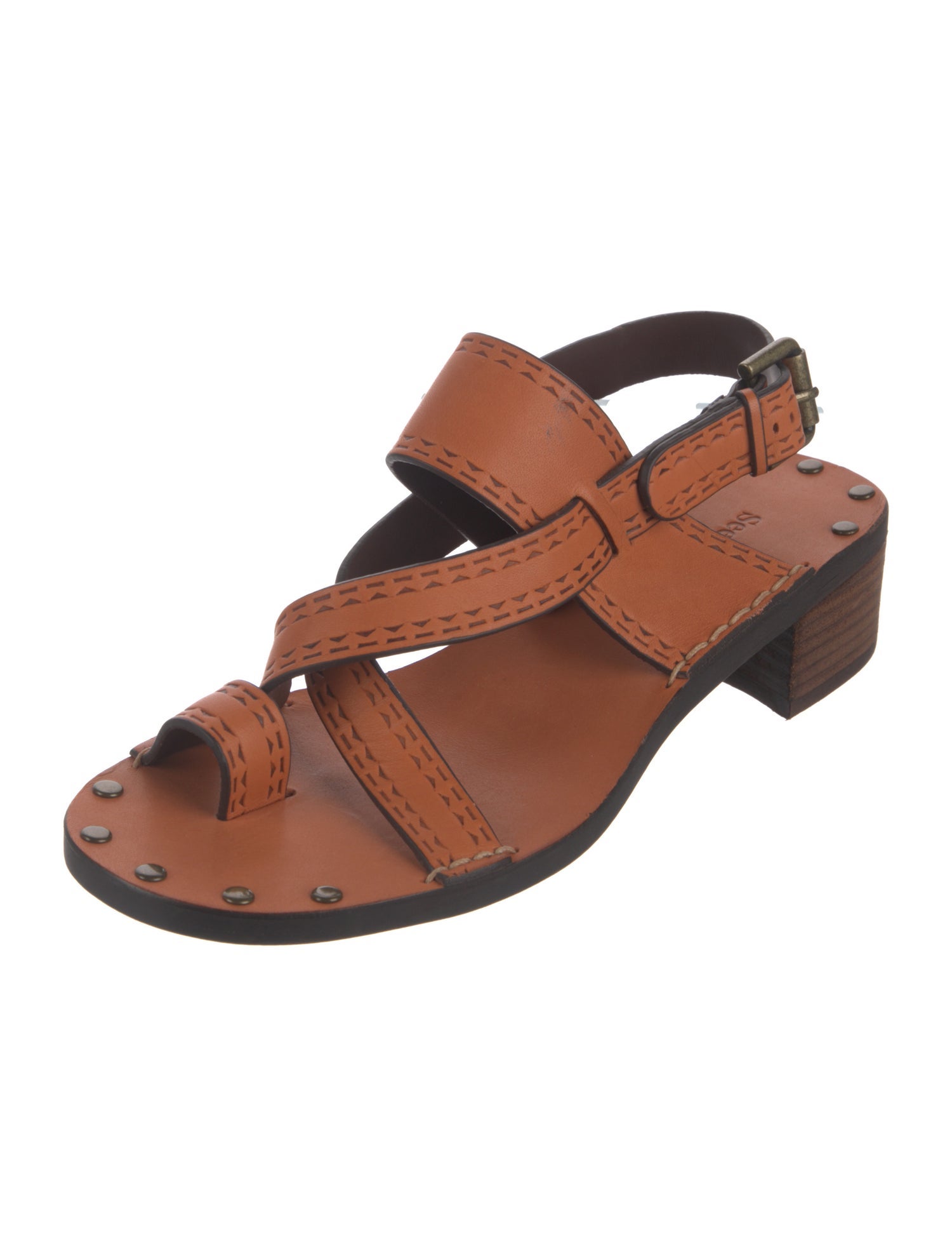 See by Chloé Leather Slingback Sandals