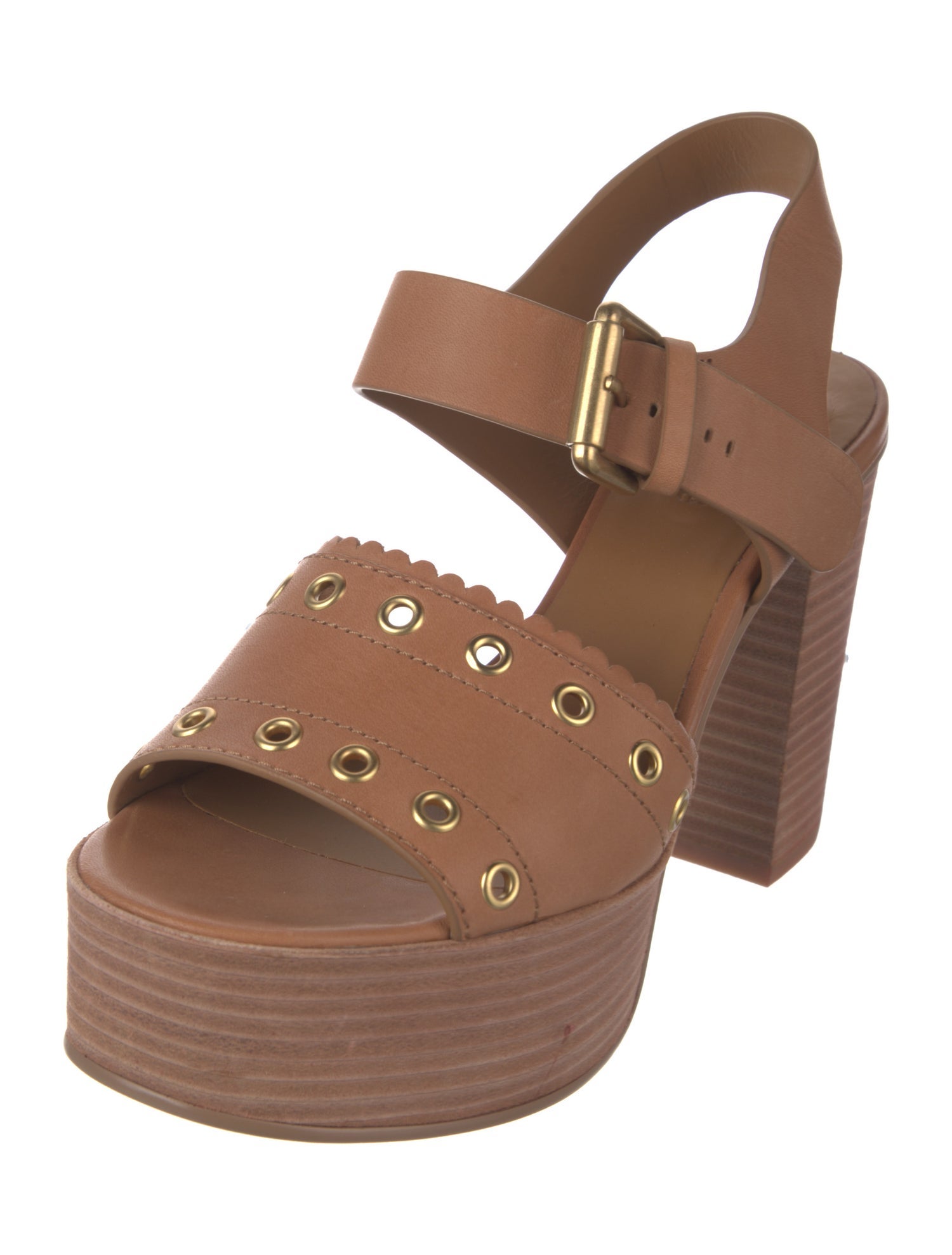 See by Chloé Leather Slingback Sandals