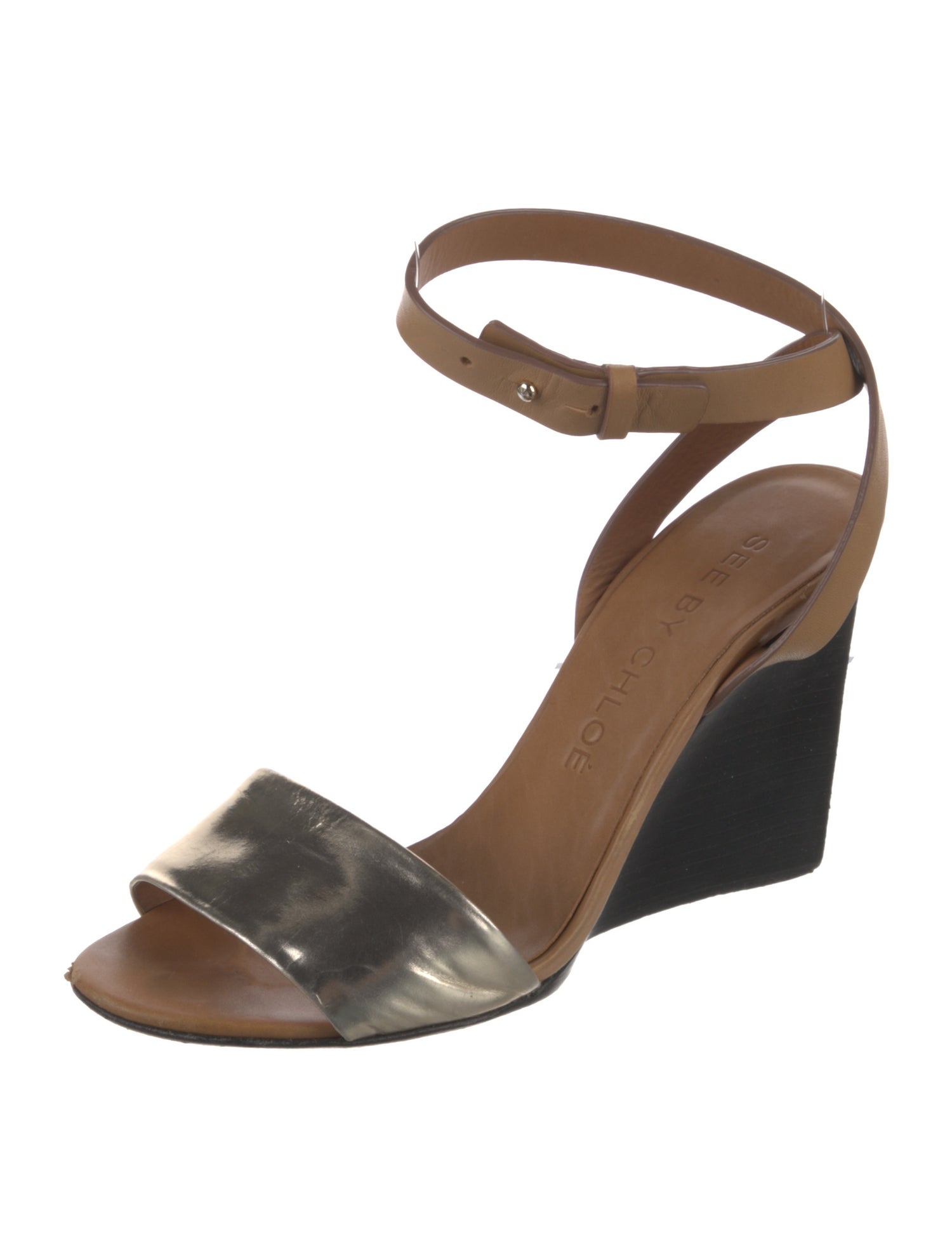 See by Chloé Leather Printed Sandals