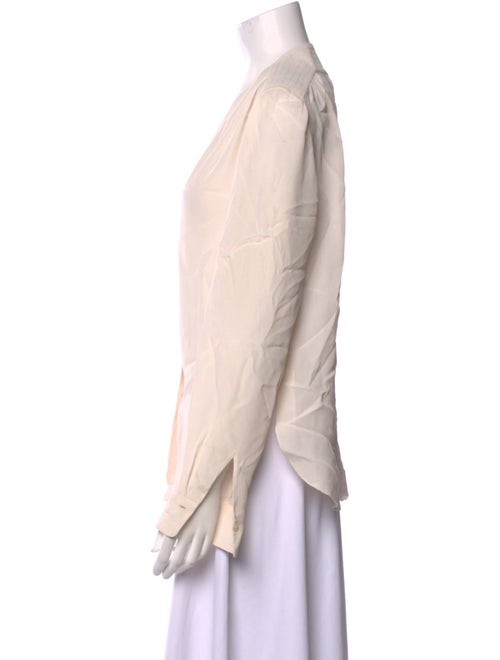 See by Chloé V-Neck Long Sleeve Button-Up Top