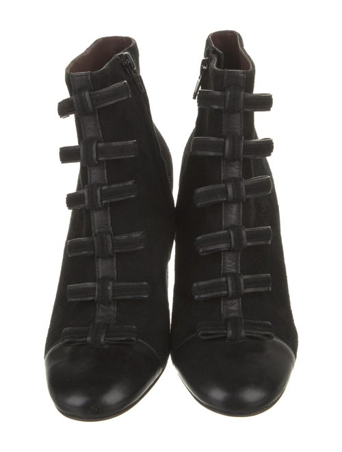 See by Chloé Suede Bow Accents Lace-Up Boots