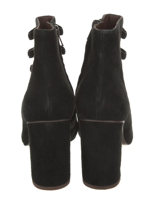 See by Chloé Suede Bow Accents Lace-Up Boots