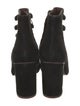 See by Chloé Suede Bow Accents Lace-Up Boots