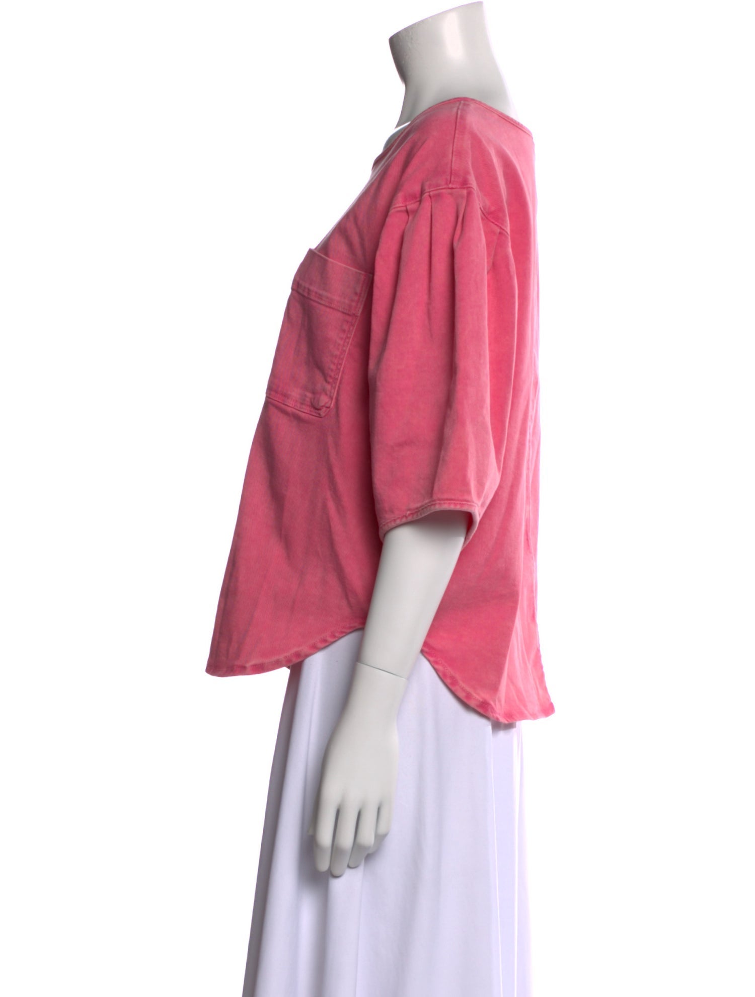 See by Chloé Bateau Neckline Three-Quarter Sleeve T-Shirt