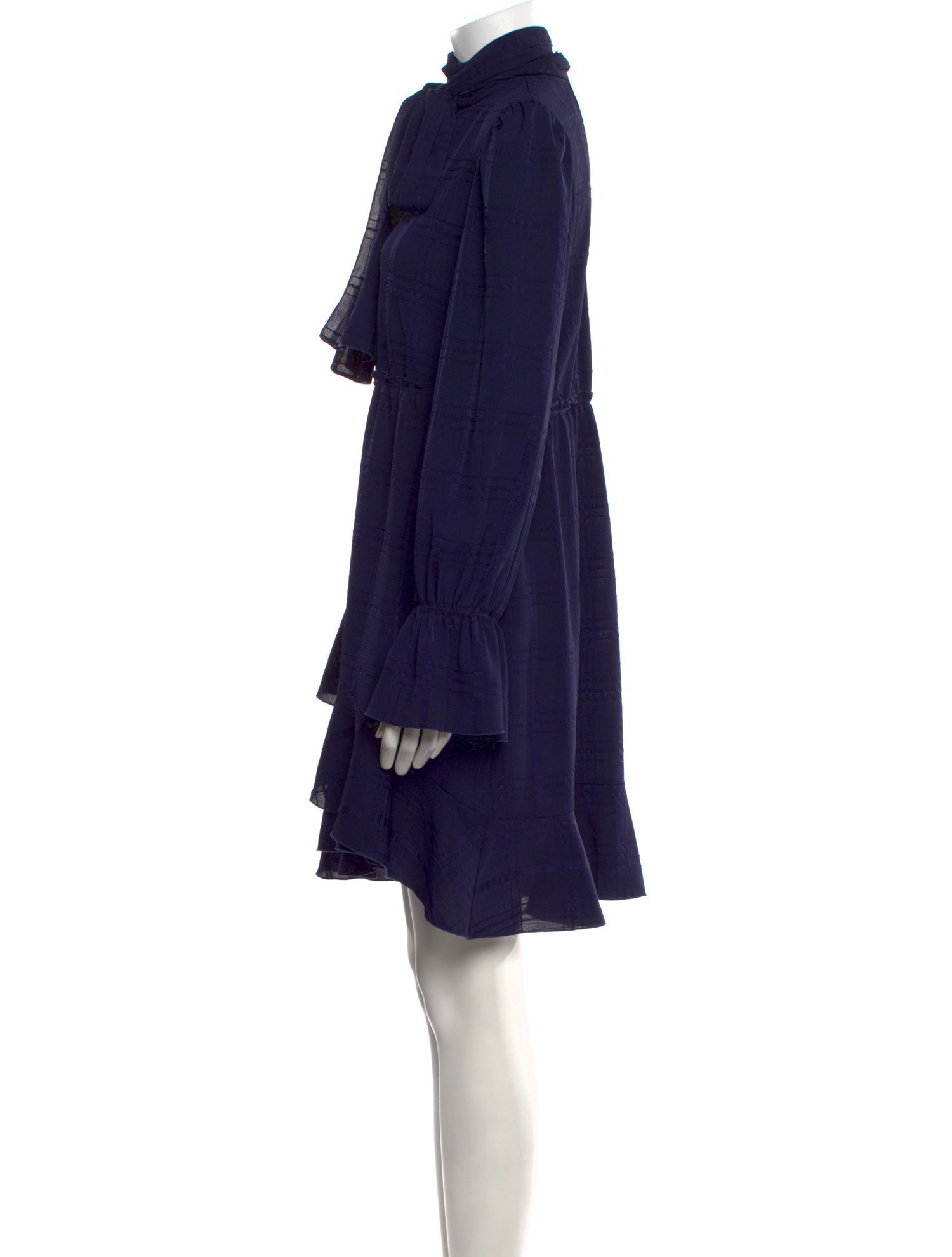 See by Chloé Mock Neck Knee-Length Dress