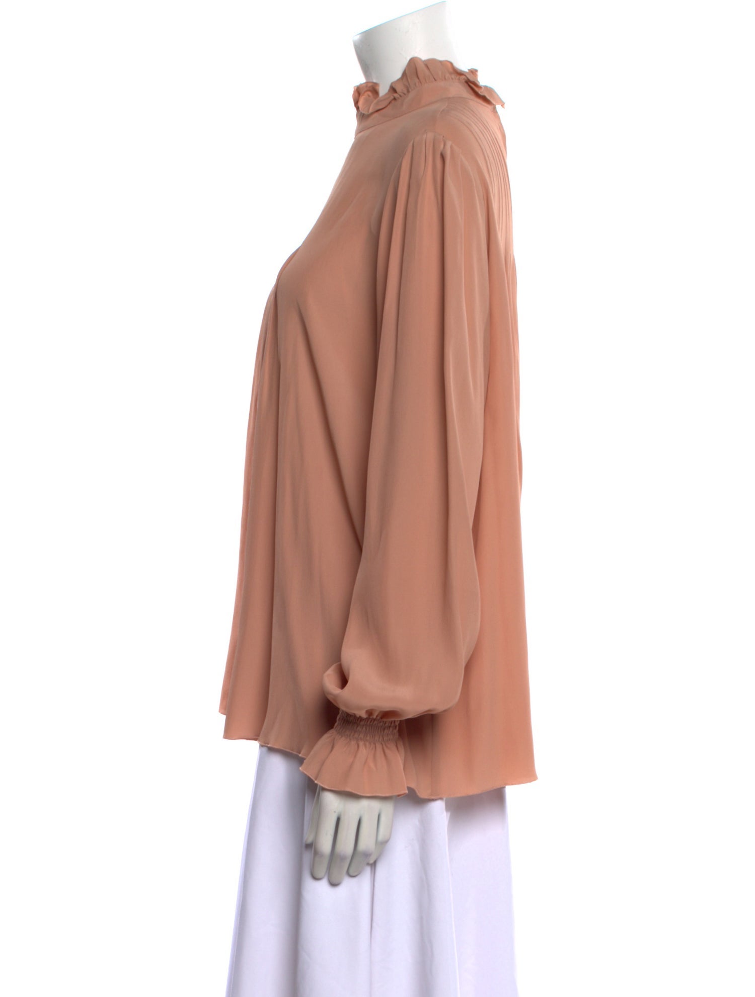 See by Chloé Mock Neck Long Sleeve Blouse