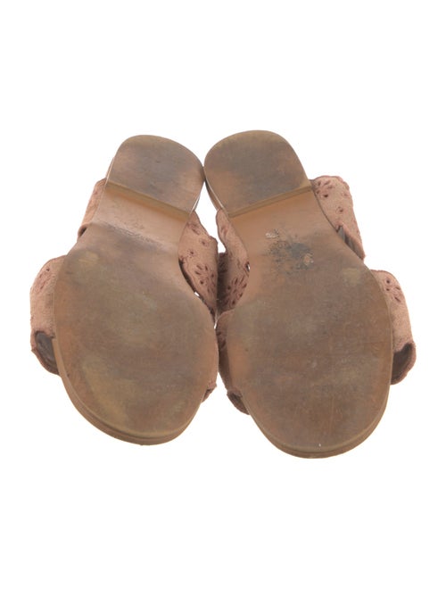 See by Chloé Suede Embroidered Accent Slides