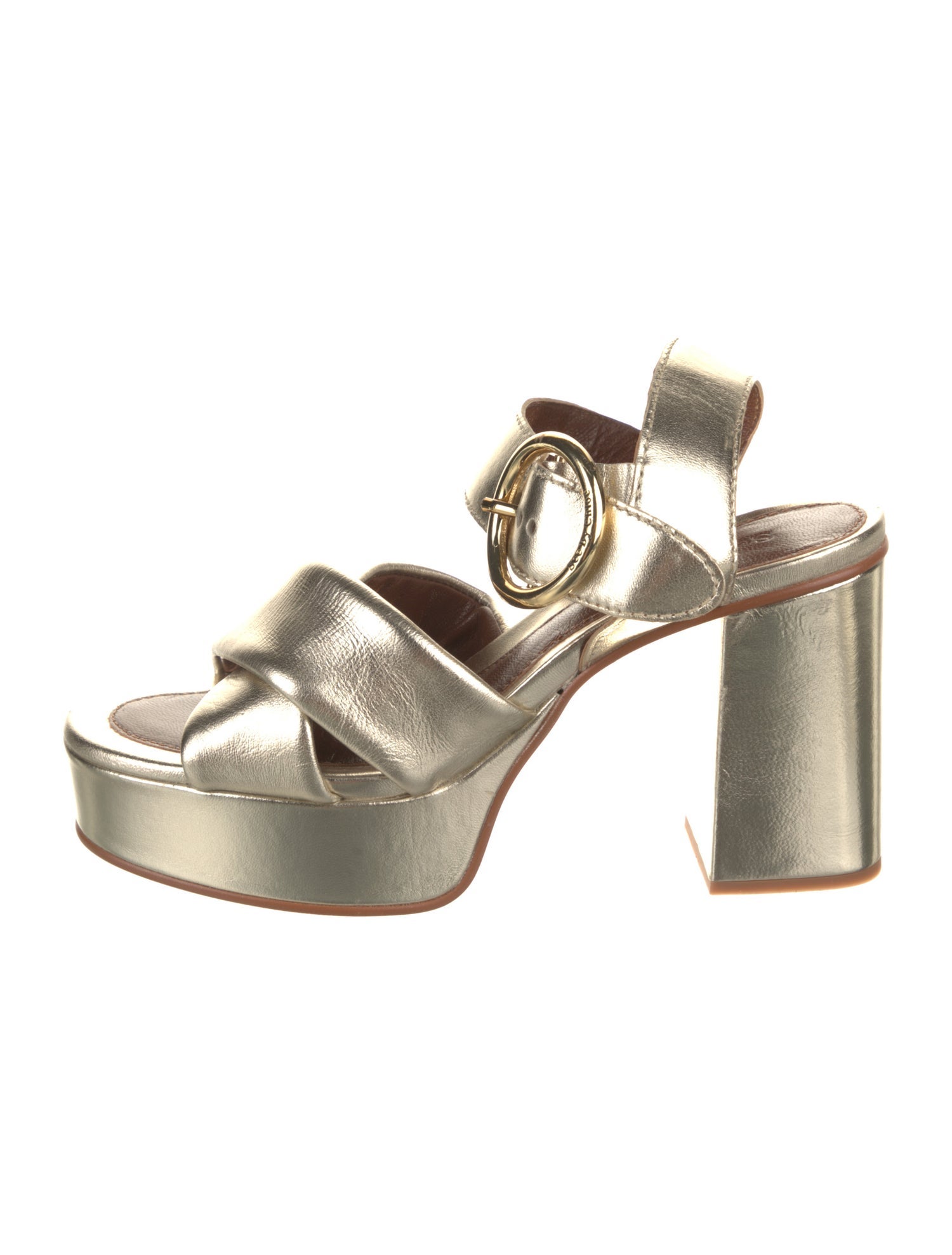 See by Chloé Leather Slingback Sandals