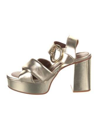 See by Chloé Leather Slingback Sandals