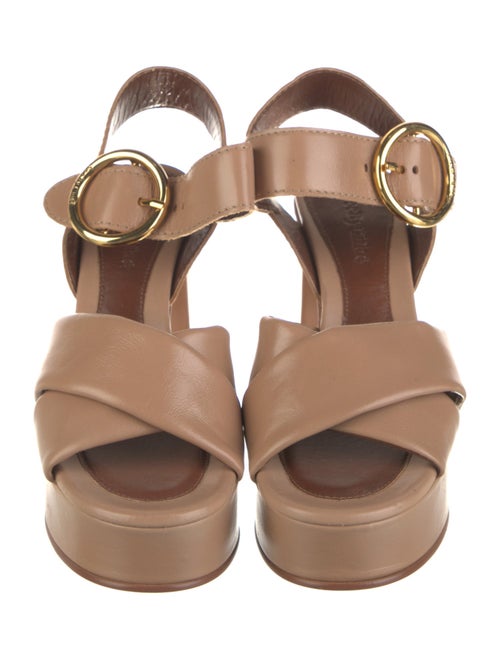 See by Chloé Leather Slingback Sandals