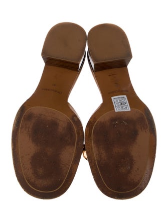 See by Chloé Leather Chain-Link Accents Flats