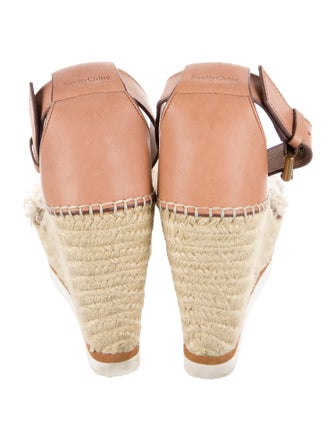See by Chloé Leather Fringe Trim Accent Espadrilles