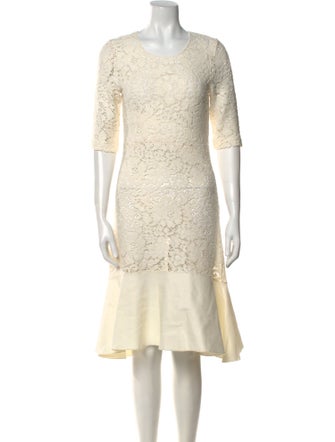 See by Chloé Scoop Neck Midi Length Dress