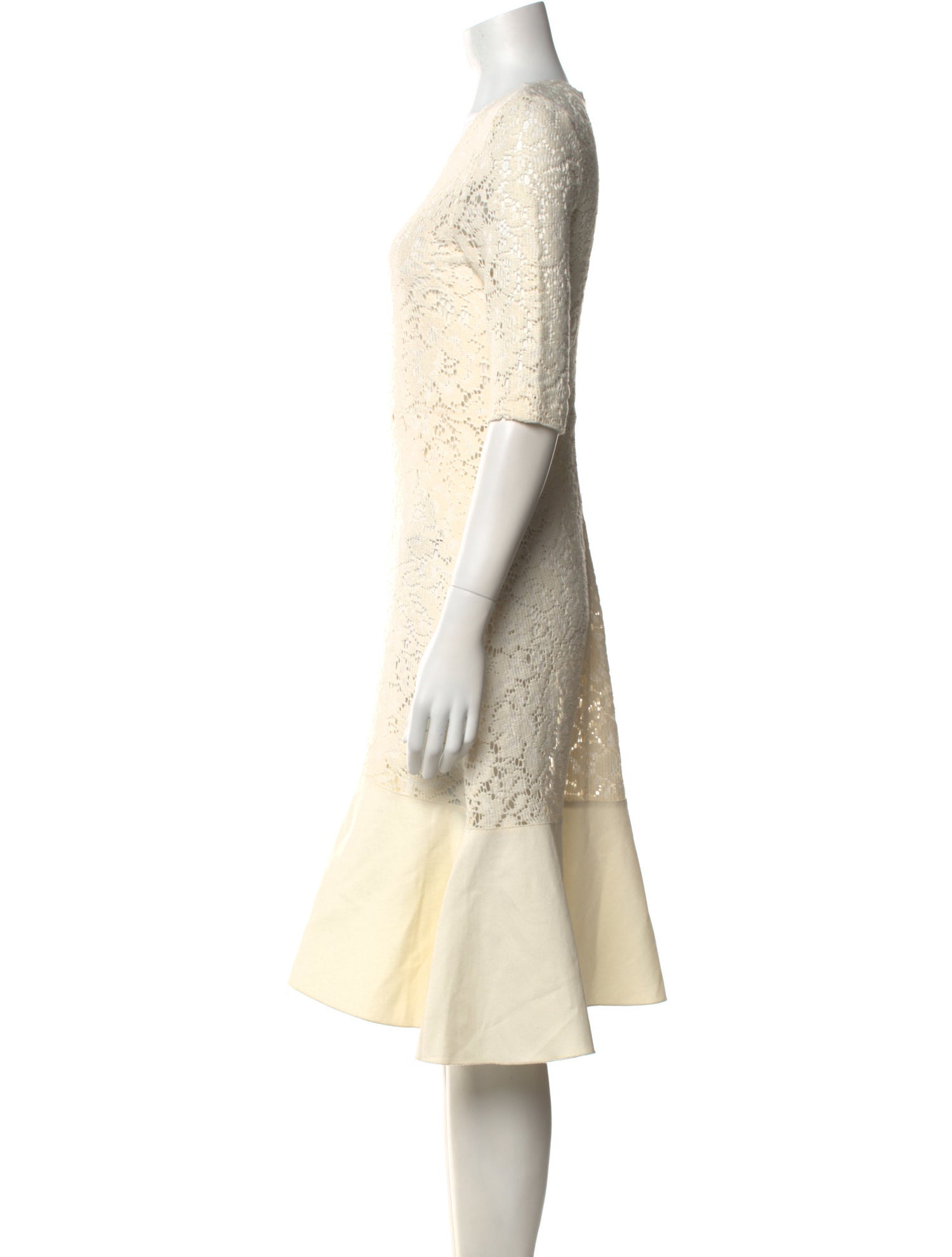 See by Chloé Scoop Neck Midi Length Dress