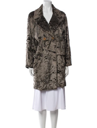 See by Chloé Animal Print Faux Fur Coat