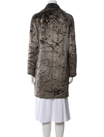 See by Chloé Animal Print Faux Fur Coat