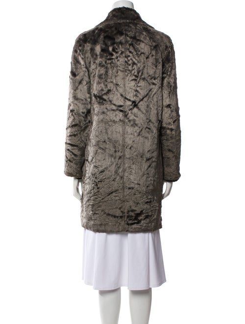 See by Chloé Animal Print Faux Fur Coat