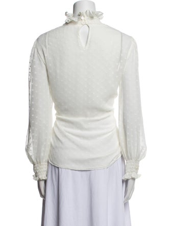 See by Chloé Mock Neck Long Sleeve Blouse