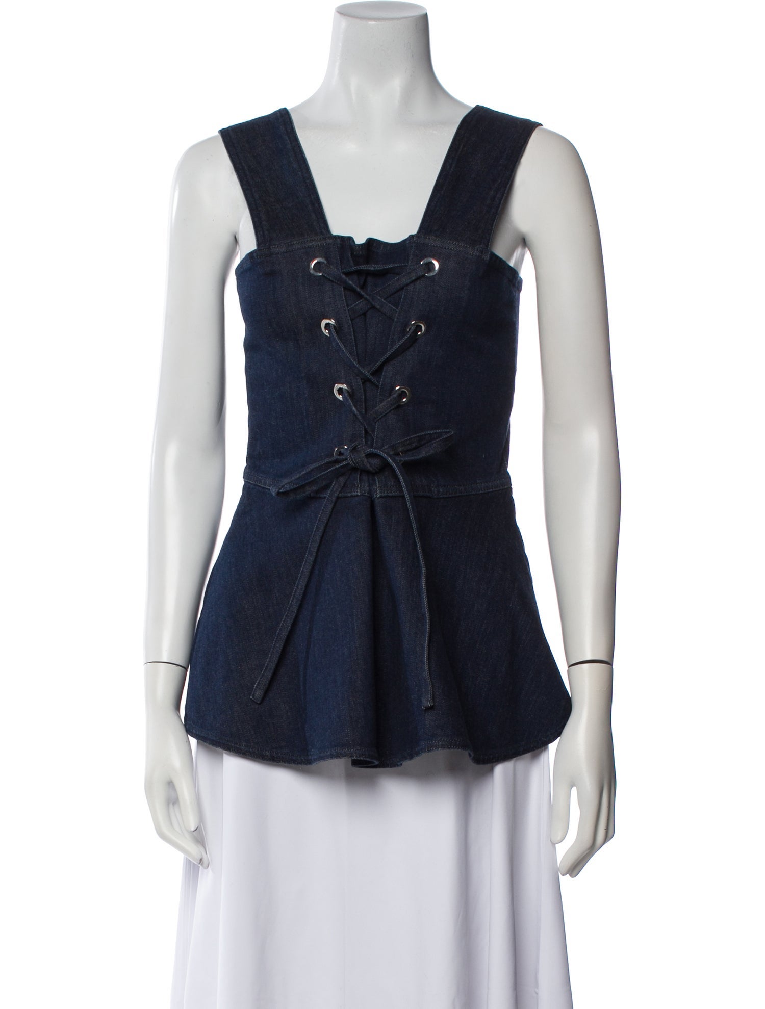See by Chloé Square Neckline Sleeveless Top