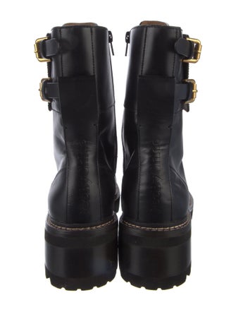 See by Chloé Leather Combat Boots